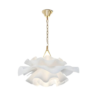 ZOWALA - Art Deco White Abstract Flowing Bedroom Pendant Light Image - 3