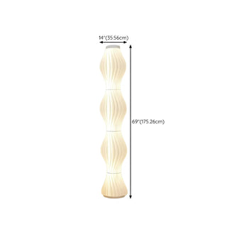ZOWALA - Art Deco Metal LED Floor Lamp #size