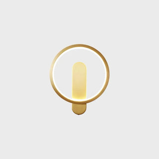 Art Circular Dimmable Metal Ambient Wall Light Gold Zawala Image - 12