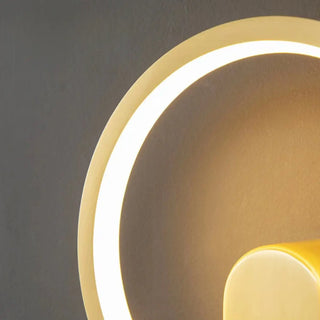 Art Circular Dimmable Metal Ambient Wall Light Gold Zawala Image - 14