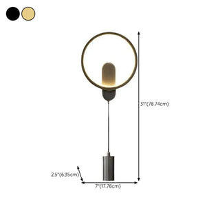 Art Circular Dimmable Metal Ambient Wall Light Gold Zawala Image - 17