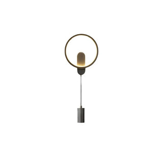 Art Circular Dimmable Metal Ambient Wall Light Gold Zawala Image - 8