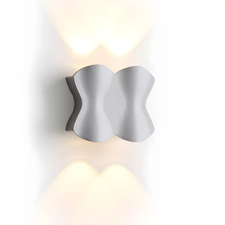 ZOWALA - Contemporary Art Wavy Metal LED Wall Light Warm Light Image - 14