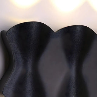 ZOWALA - Contemporary Art Wavy Metal LED Wall Light Warm Light Image - 15