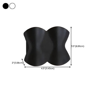 ZOWALA - Contemporary Art Wavy Metal LED Wall Light Warm Light #size