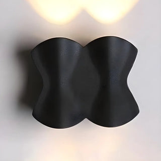 ZOWALA - Contemporary Art Wavy Metal LED Wall Light Warm Light Image - 4