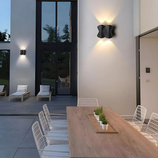 ZOWALA - Contemporary Art Wavy Metal LED Wall Light Warm Light Image - 6