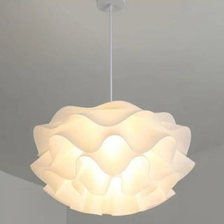 ZOWALA - Art Organic White Flowing Cloud Bedroom Pendant Light Image - 10