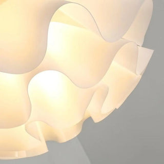 ZOWALA - Art Organic White Flowing Cloud Bedroom Pendant Light Image - 11