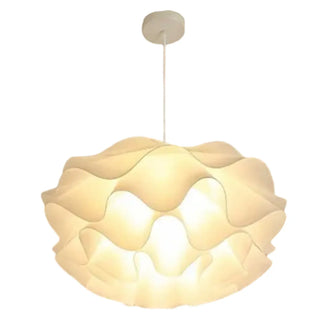 ZOWALA - Art Organic White Flowing Cloud Bedroom Pendant Light Image - 13