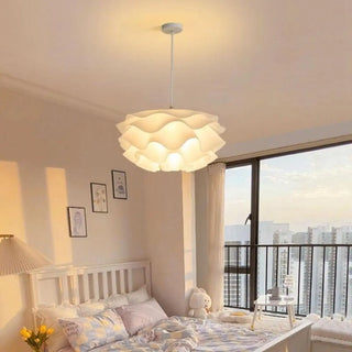 ZOWALA - Art Organic White Flowing Cloud Bedroom Pendant Light Image - 2
