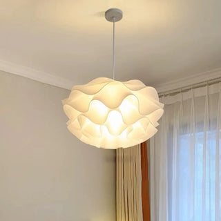 ZOWALA - Art Organic White Flowing Cloud Bedroom Pendant Light Image - 6