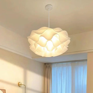 ZOWALA - Art Organic White Flowing Cloud Bedroom Pendant Light Image - 7