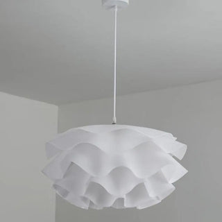 ZOWALA - Art Organic White Flowing Cloud Bedroom Pendant Light Image - 8