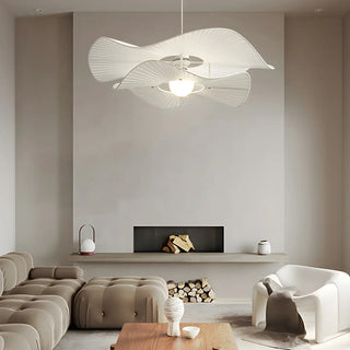 ZOWALA - Artistic Organic Wave Pendant Light Fabric Living Room Image - 1