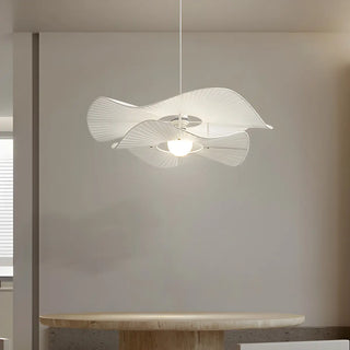 ZOWALA - Artistic Organic Wave Pendant Light Fabric Living Room Image - 4