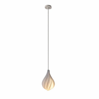 Artistic Dining Room White Teardrop Pendant Light Zawala Image - 10