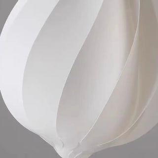 Artistic Dining Room White Teardrop Pendant Light Zawala Image - 15