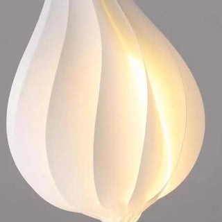 Artistic Dining Room White Teardrop Pendant Light Zawala Image - 16