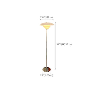 ZOWALA - Artistic Black Glass Rotating Theia Floor Lamp Image - 13