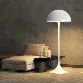 ZOWALA - Artistic Black Glass Rotating Theia Floor Lamp Image - 5