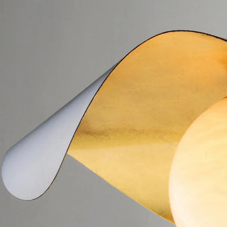 Postmodern Curved Metal Artistic Bedroom Pendant Light Zawala Image - 8