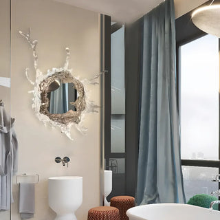 ZOWALA - Artistic Geometric LED Bathroom Vanity Mirror Light Image - 5