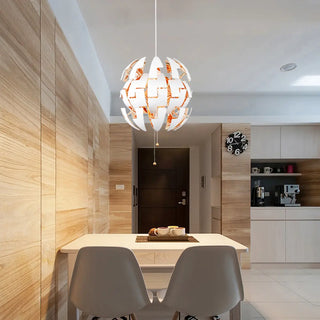 ZOWALA - Modern Artistic Dining Room Green Sphere Pendant Light Image - 1