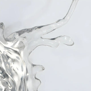 Artistic Splash Shape Silver Steel LED Vanity Light Zawala Image - 10