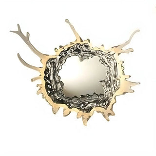Artistic Splash Shape Silver Steel LED Vanity Light Zawala Image - 8