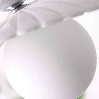 ZOWALA - Artistic Stylish Round White Glass Globe Pendant Light Image - 10
