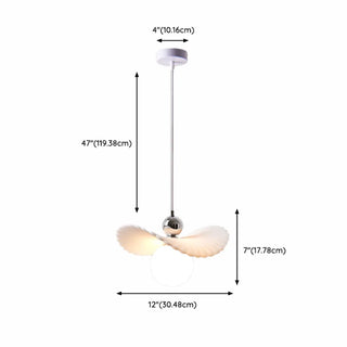 ZOWALA - Artistic Stylish Round White Glass Globe Pendant Light Image - 14