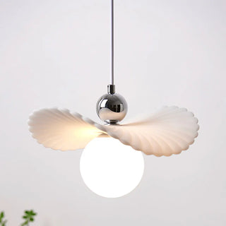 ZOWALA - Artistic Stylish Round White Glass Globe Pendant Light Image - 7