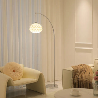 ZOWALA - Artistic Modern White Linterna Arch Metal Floor Lamp Image - 1