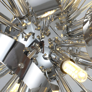 ZOWALA - Modern Artistic Sliver Ribbon Globe Metal Floor Lamp Image - 6