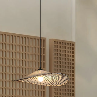 Artistic White Fabric Floral Dining Room Pendant Light Zawala Image - 6