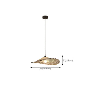 Artistic White Fabric Floral Dining Room Pendant Light Zawala #size