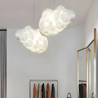 ZOWALA - Artistic Organic White Cloud Restaurant Pendant Light Image - 1