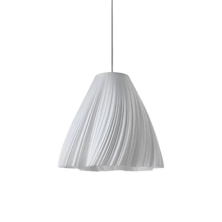 Artistic Modern Sculptural Fabric Pendant Light Indoor White Zawala Image - 10