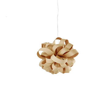 ZOWALA - Artistic White Floral Fabric Living Room Pendant Light Image - 9