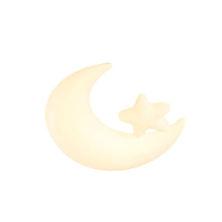 Kids Bedroom Moon Astronaut Resin Flush Mount Light Zawala Image - 10