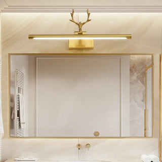 Decorative Gold Antlers Metal Bathroom Vanity Light Zowala Image - 1