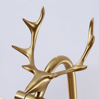 Decorative Gold Antlers Metal Bathroom Vanity Light Zowala Image - 14
