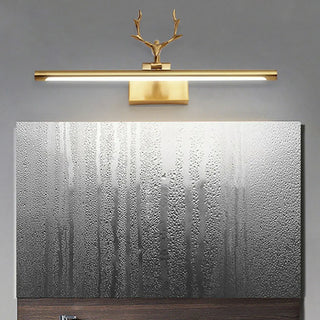 Decorative Gold Antlers Metal Bathroom Vanity Light Zowala Image - 4