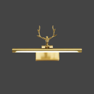 Decorative Gold Antlers Metal Bathroom Vanity Light Zowala Image - 5