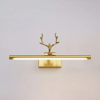 Decorative Gold Antlers Metal Bathroom Vanity Light Zowala Image - 8