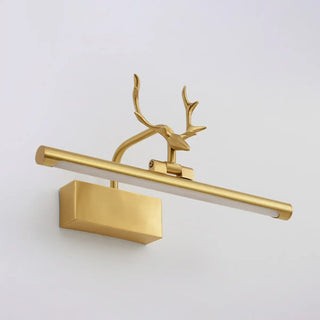 Decorative Gold Antlers Metal Bathroom Vanity Light Zowala Image - 9