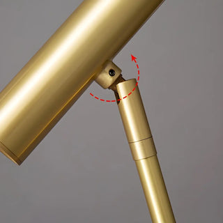 Bedroom Black Finish Modern Sleek Metal Table Lamp Zawala Image - 11