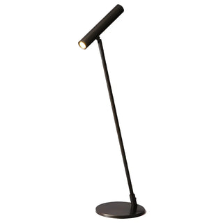 Bedroom Black Finish Modern Sleek Metal Table Lamp Zawala Image - 15