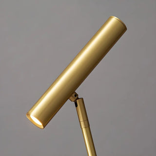 Bedroom Black Finish Modern Sleek Metal Table Lamp Zawala Image - 5